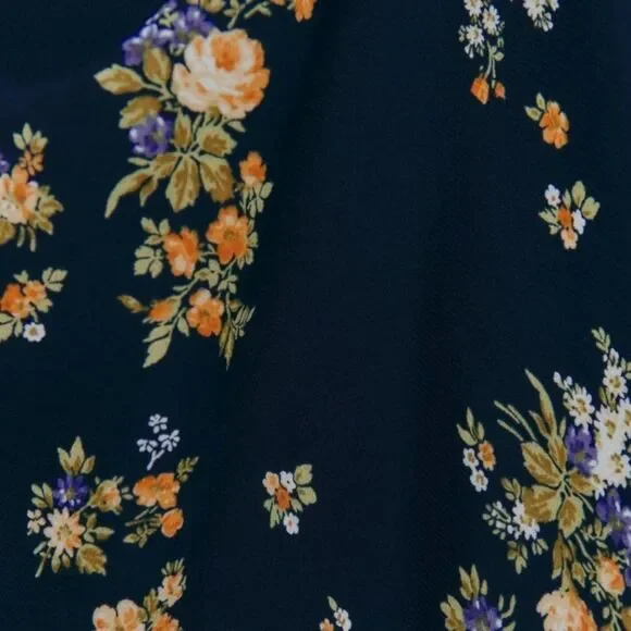 Reformation Floral Maxi Dress - Navy and Yellow - Picture 4 of 13